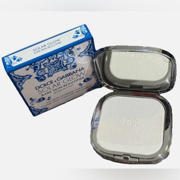 Dolce & Gabbana Solar Glow Blue and White Blurring Powder Compact NIB - Picture 2 of 2